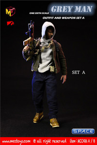 1/6 Scale Grey Man Outfit and Weapon Set A