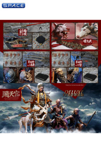 1/6 Scale Erlang God Yang Jian, the Deified Dog, Alternative God Black Horn & Alternative God Young Bone (Havoc in Heaven)