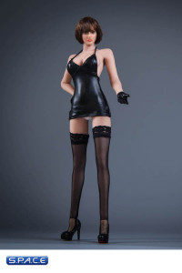 1/6 Scale Nun Leather Clothing Set with mini-dress