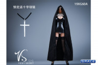 1/6 Scale Nun Leather Clothing Set with mini-dress