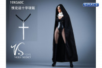 1/6 Scale Nun Leather Clothing Set with bodysuit