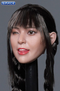 1/6 Scale Bai Ling Head Sculpt (black hair with braids)