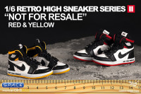 1/6 Scale red Retro High Sneaker