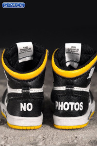 1/6 Scale yellow Retro High Sneaker