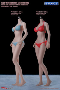 1/6 Scale female super-flexible seamless pale Body with medium breast / headless