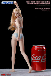 1/6 Scale female super-flexible seamless pale Body with medium breast with head sculpt