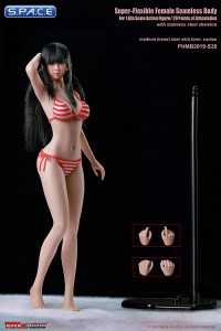 1/6 Scale female super-flexible seamless suntan Body with medium breast with head sculpt