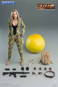 1/12 Scale MC Camouflage Women Soldier - Villa