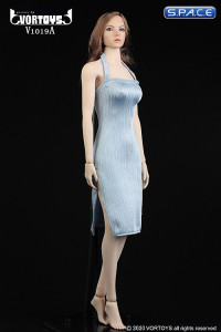 1/6 Scale neckholder Dress (light blue)