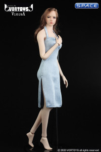 1/6 Scale neckholder Dress (light blue)