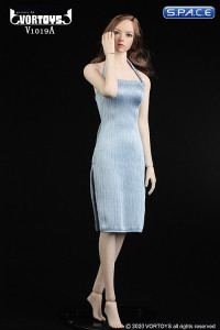 1/6 Scale neckholder Dress (light blue)