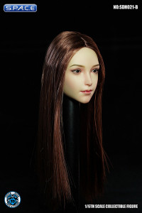 1/6 Scale Valaina Head Sculpt (long brown hair)