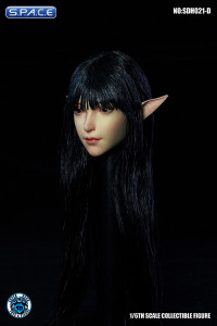 1/6 Scale Valaina Head Sculpt (long black hair)