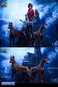 1/6 Scale Zombie Dobermann Version A