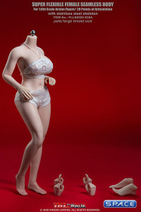 1/6 Scale female super-flexible seamless curvy pale Body with large breast / headless