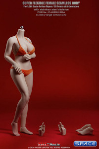 1/6 Scale female super-flexible seamless curvy suntan Body with large breast / headless