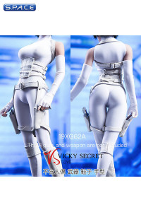 1/6 Scale Female Assassin Clothing Set (white)