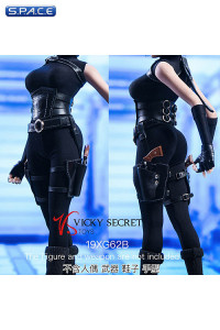 1/6 Scale Female Assassin Clothing Set (black)