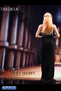 1/6 Scale backless Evening Dress (black)