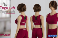 1/6 Scale Yoga Suit (burgundy color)