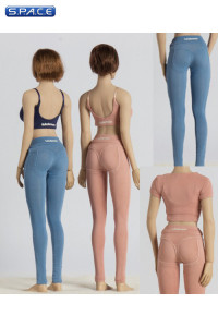 1/6 Scale two-piece Yoga Suit (blue)