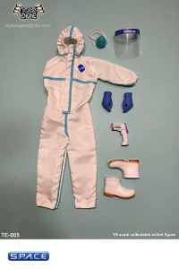 1/6 Scale Female Disposable Protective Clothing Set
