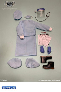 1/6 Scale Female Isolation Gown Set