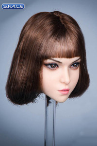 1/6 Scale Lena Head Sculpt (dark brown hair)