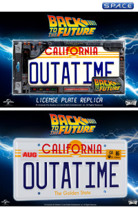 1:1 OUTATIME License Plate Life-Size Replica (Back to the Future)