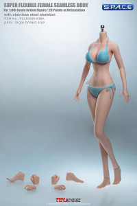 1/6 Scale female super-flexible seamless pale Body with large breast / headless