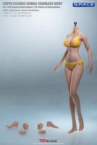 1/6 Scale female super-flexible seamless pale Body with large breast / headless