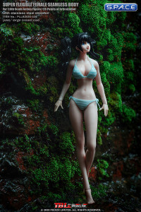 1/6 Scale female super-flexible seamless pale Body with large breast and head sculpt