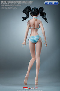 1/6 Scale female super-flexible seamless pale Body with large breast and head sculpt