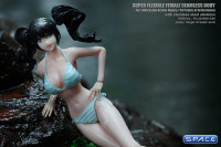 1/6 Scale female super-flexible seamless pale Body with large breast and head sculpt