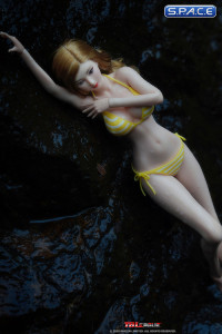 1/6 Scale female super-flexible seamless pale Body with large breast and head sculpt