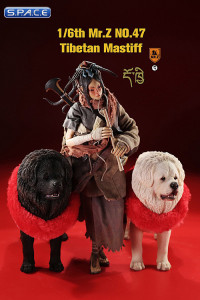 1/6 Scale Tibetan Mastiff (dark brown)