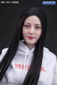 1/6 Scale Prija Head Sculpt (straight black hair)