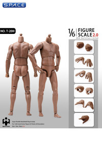 1/6 Scale male super-flexible Afro American Basketball Players Body with Head connector