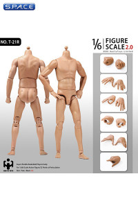 1/6 Scale male super-flexible Caucasian Basketball Players Body with modelled neck