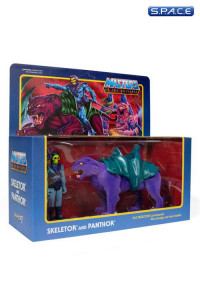 Bundle of 2: Panthor & Battle Cat ReAction Figures (Masters of the Universe)