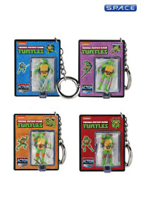 Set of 4: TMNT Wave 1 World’s Smallest Micro Action Figures (Teenage Mutant Ninja Turtles)