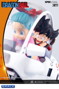 Goku & Bulma on Bulmas Capsule No. 9 Bike Statue (Dragon Ball)