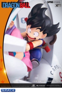 Goku & Bulma on Bulmas Capsule No. 9 Bike Statue (Dragon Ball)