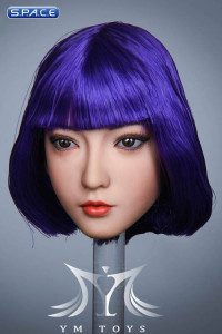 1/6 Scale Aoi Head Sculpt (purple hair)