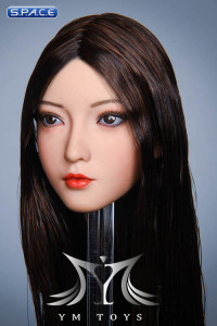 1/6 Scale Aoi Head Sculpt (long brown hair)