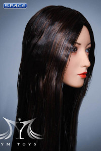 1/6 Scale Aoi Head Sculpt (long brown hair)