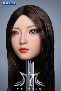 1/6 Scale Aoi Head Sculpt (long brown hair)