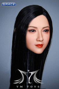 1/6 Scale Saki Head Sculpt (long black hair)