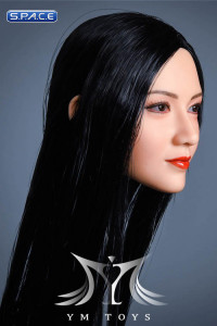 1/6 Scale Saki Head Sculpt (long black hair)