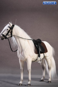 1/12 Scale white Hanoverian Horse